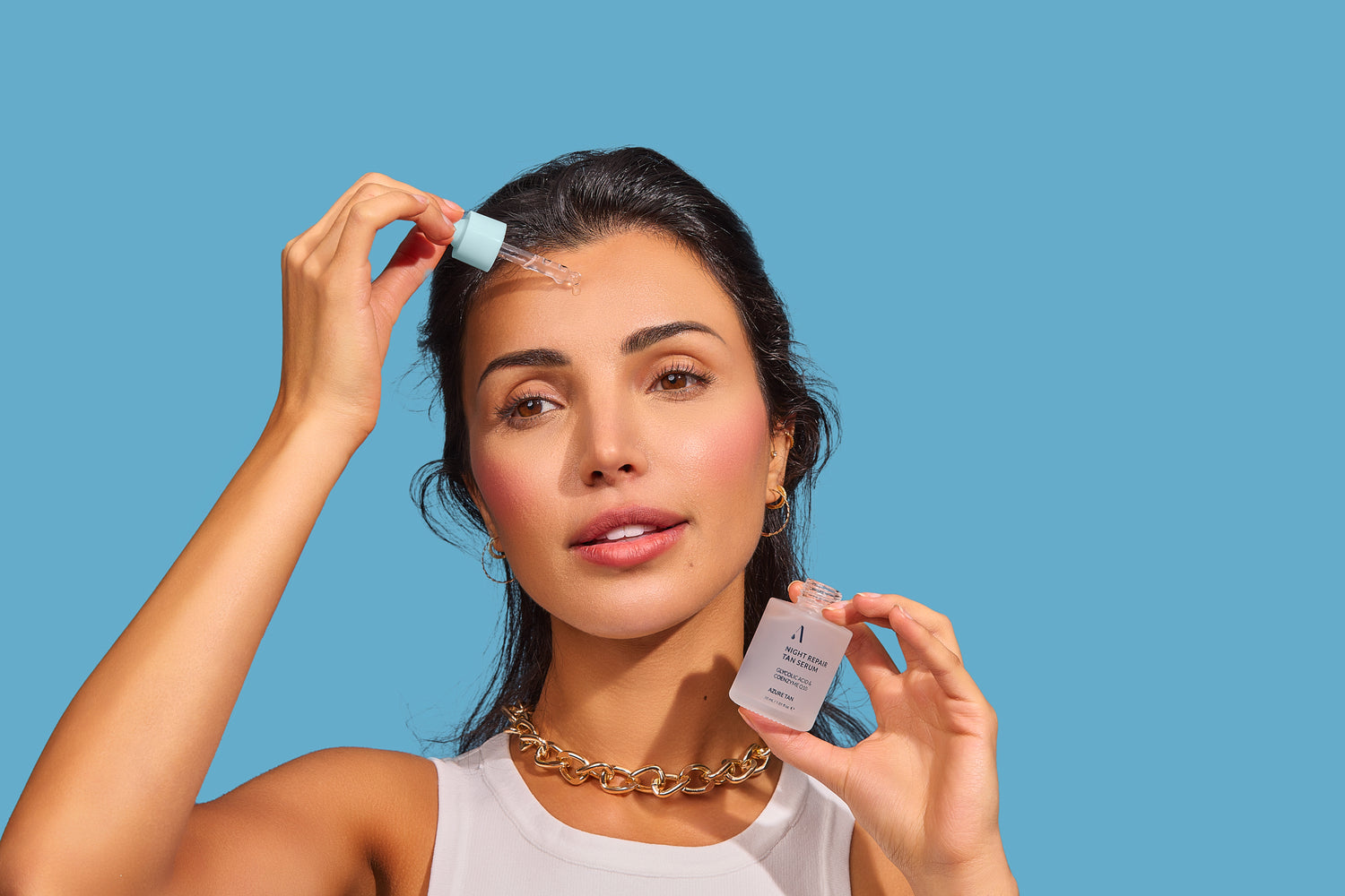 Azure Night Repair Face Tanning Serum